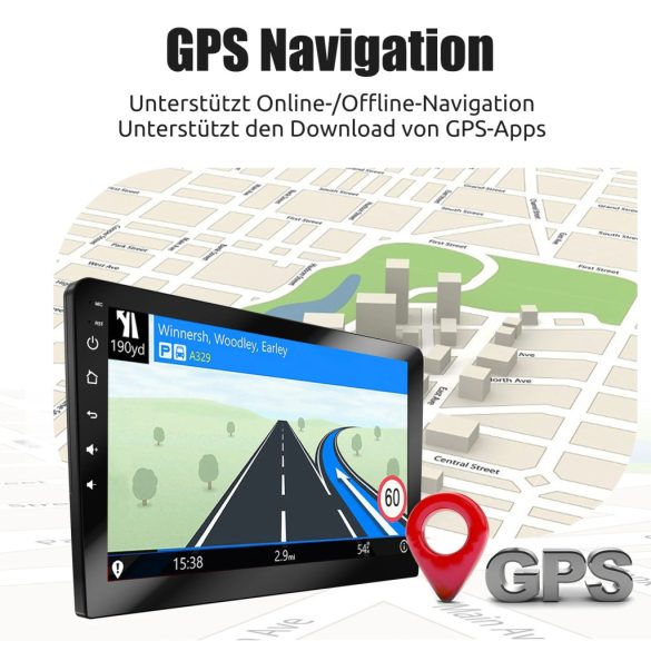 ESSGOO autórádió 2 Din 7"/9"/10" Carplay autós Android 14 MP5 univerzális WIFI GPS autórádió multimédia videó lejátszó FM autórádió
