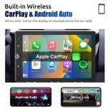 ESSGOO, FS0002 Vezeték nélküli CarPlay és Android Auto Bluetooth 4.2 10, 4 hüvelykes érintőképernyős multifunkciós autós lejátszó