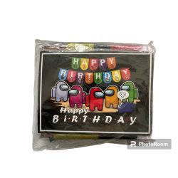 Among us - Happy Birthday party dekoráció