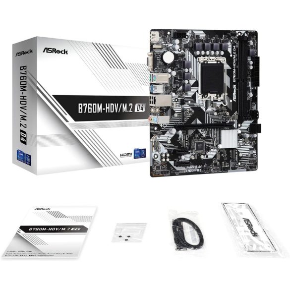 Asrock B760M-HDV/M.2 D4 Intel B760 LGA 1700 Micro ATX