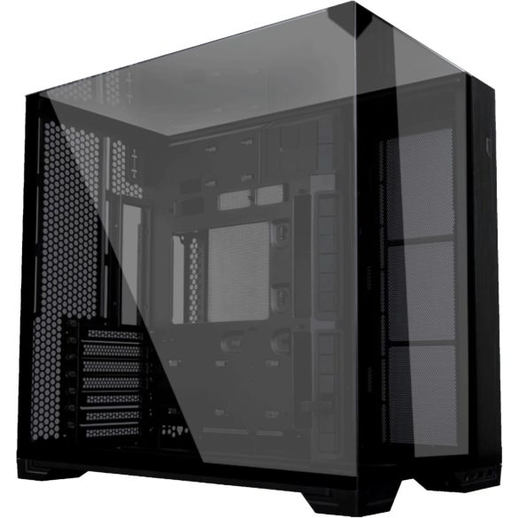 Lian Li O11 Vision Compact PC ház, Midi-Tower, E-ATX, edzett üveg - fekete (O11VPX)