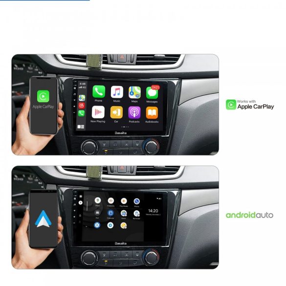 Dasaita 10.2 "Android 10.0 egy din autós sztereó fejegység Nissan X-Trail Qashqai Rogue 2014-2017