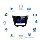 Dasaita 10.2 "Android 10.0 egy din autós sztereó fejegység Nissan X-Trail Qashqai Rogue 2014-2017