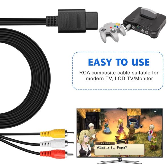 Kábel av Composit GameCube / Nintendo 64 / SNES