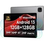 ALLDOCUBE iPlay60 Tablet Android 13, Tablet PC 11 hüvelykes FHD 2000 x 1200 Incell IPS, 12 (4+8) GB RAM 128 GB ROM, Tablet T606 Nyolcmagos 1,6 GHz, 5MP + 16MP, Widevine L01GTEhA, Widevine L01GTE WiFi/Bluetooth