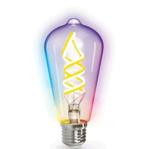 Okos LED WiFi izzószálas RGB+CCT E27 ST64 5W Aigostar