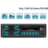 1 Din autórádió sztereó Bluetooth AM FM audio fejegység USB AUX MP3 lejátszó