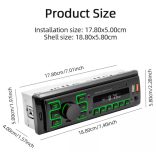 1 Din autórádió sztereó Bluetooth AM FM audio fejegység USB AUX MP3 lejátszó