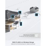 AVANTEK - vezeték nélküli ajtócsengő, D-3G vízálló, 52 dallammal, 5 hangerőszint, LED vakuval