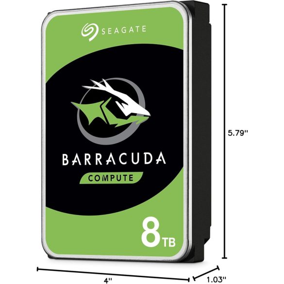 Seagate BarraCuda® 8TB merevlemez, 5400rpm, 256MB cache, SATA III