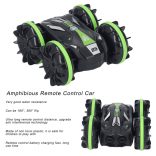 Kétéltű RC autó, longziming, 180° és 360° forgatható, műanyag, újratölthető, többszínű