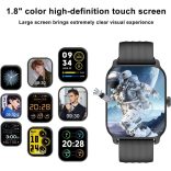 Baolubao okosóra férfiaknak, nők (hívásfogadás/hívások kezdeményezése), Alexa beépített, 1,8"-os fitneszóra SpO2 pulzusszám-alvásfigyelővel, 100 Sports, IP68 vízálló lépésszámláló okosóra iOS Android rendszerhez