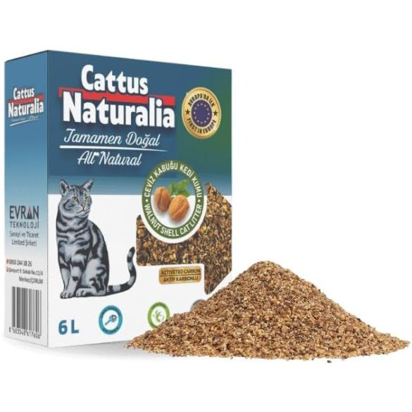 Cattus Naturalia aktív szén 6 literes természetes macskaalom dióhéjból