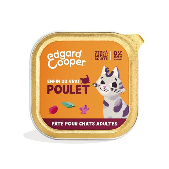 EDGAR & COOPER felnőtt macskáknak hozzáadott cukor nélkül és csirkével