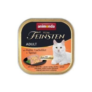 V.Feinsten CORE csirke, lazac filé + spenót macskáknak 100g db