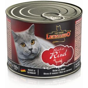 Leonardo konzerv macskáknak, Marha 6 x 200 g