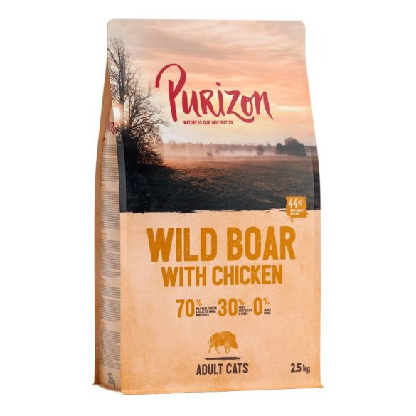 Purizon 2, 5kg Purizon Original vaddisznó & csirke gabonamentes száraz macskatáp