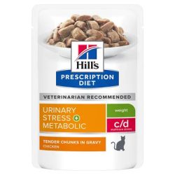   Hill's Prescription Diet c/d Urinary Stress + Metabolic csirke macskatáp  12 x 85 g