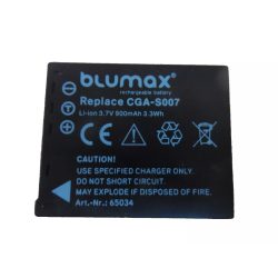   Panasonic CGA-S007 CGA-S007A/1B CGA-S007E CGA-S007A/B DMC-TZ15 akkumulátor ÚJ