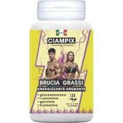   Ciampix Powerful Fast Fat Burner - Erőteljesen leürítő karcsúsító - Természetes összetevők Hatékony eredmény: Glükomannán koncentrátum, Garcinia Cambogia, Bromelain és karnitin 120 CPS Olaszországban készült
