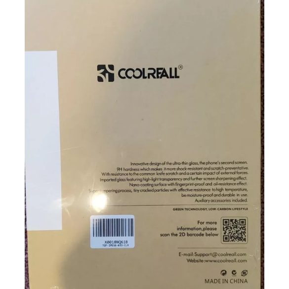 Coolreall Pro karcálló és törésálló üvegvédő iPad Air/Air2