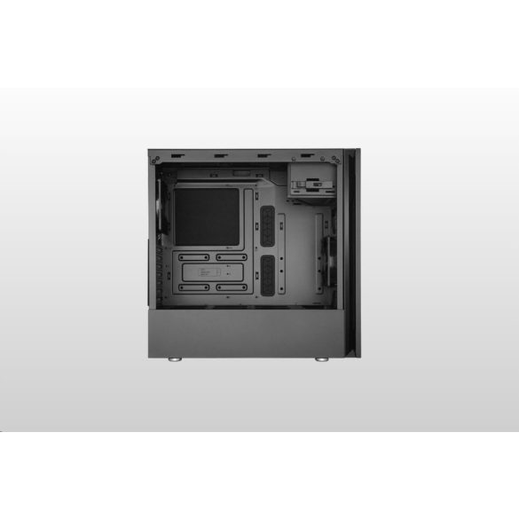 Cooler Master Silencio S600 TG, ATX, átlátszó oldalfal, 2x 120mm-es ventilátor, Fekete