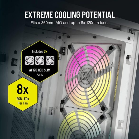 Corsair 2000D Airflow RGB White (CC-9011247-WW)