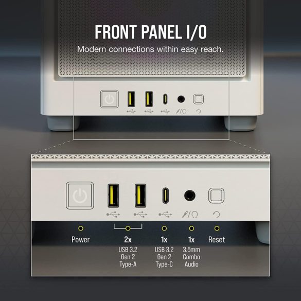Corsair 2000D Airflow RGB White (CC-9011247-WW)