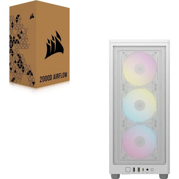 Corsair 2000D Airflow RGB White (CC-9011247-WW)