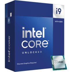   Intel® Core™ i9-14900KF processzor, akár 6,0 GHz-es turbó, 36 MB, LGA1700 foglalat, integrált videó nélkül
