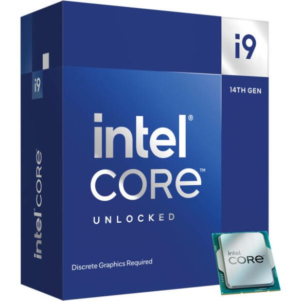 Intel® Core™ i9-14900KF processzor, akár 6,0 GHz-es turbó, 36 MB, LGA1700 foglalat, integrált videó nélkül
