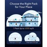 Cudy AX3000 Wi-Fi 6 2.5G Mesh rendszer (M3000) - Akár 655 négyzetmétert lefed, Kiváltja a vezeték nélküli routert és jelerősítőt, Támogatja az Ethernet Backhaul-t (3 darabos csomag)