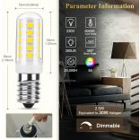 DiCUNO E14 LED izzó, szabályozható E14 kisméretű Edison csavaros lámpák, 2,5 W (30 W halogén/izzólámpa), hideg fehér 6000 K, 300 LM, 230 V SES izzók otthoni világításhoz, 6 db-os csomag