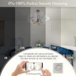 DiCUNO E14 LED izzó, szabályozható E14 kisméretű Edison csavaros lámpák, 2,5 W (30 W halogén/izzólámpa), hideg fehér 6000 K, 300 LM, 230 V SES izzók otthoni világításhoz, 6 db-os csomag