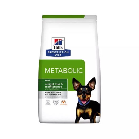 HILL'S Metabolic Canine Mini Weight Management kutyatáp 9 kg.