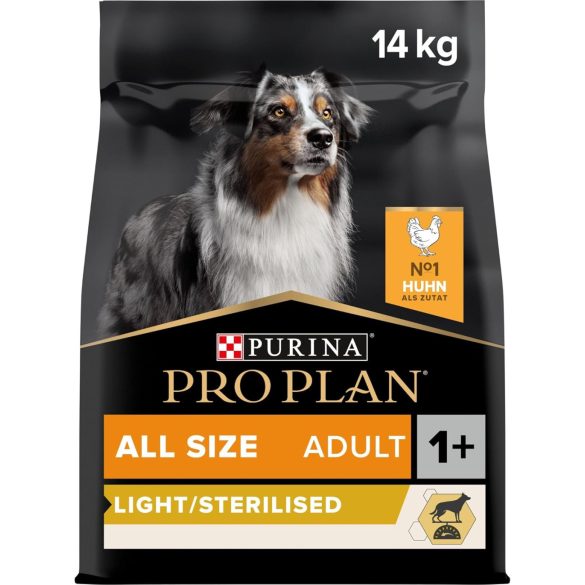 PRO PLAN OptiWeight All Size Adult Light/Sterilised chicken 14 kg