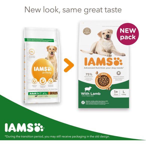 IAMS For Vitality Adult Large Breed Lamb 12 kg