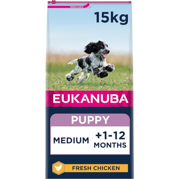 Eukanuba Puppy Medium Breed csirke 15kg