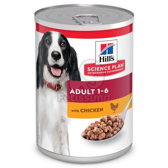Hill's Science Plan Adult kutyatáp, csirke- konzerv 12x370g