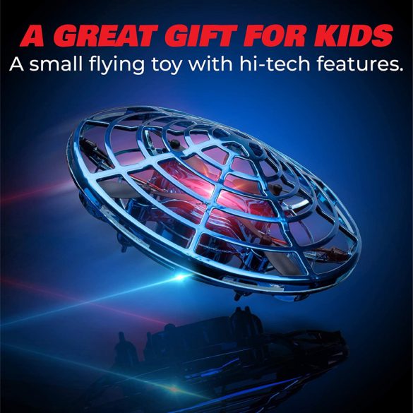 Drón gyerekeknek, mini repülő játékok Drón távirányítóval, magasságtartással, kék