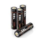 EBL Elem, 4 AA 1,5 V-os, 3300 mWh, Li-Ion USB töltéssel