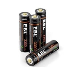 EBL Elem, 4 AA 1,5 V-os, 3300 mWh, Li-Ion USB töltéssel