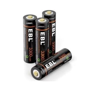 EBL Elem, 4 AA 1,5 V-os, 3300 mWh, Li-Ion USB töltéssel