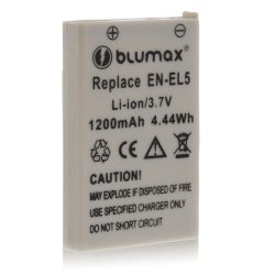   Blumax® EN-EL5 ENEL5 Csere 1200 mAh 3,7 V-os akkumulátor Nikon Coolpix S10 P90 P80 P6000 P530 P520 P5100 P510 P5000 P500 P4 P3 P100 7900 590