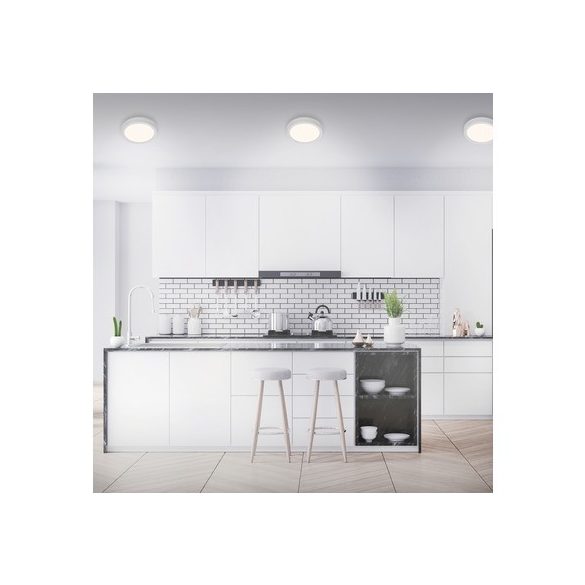 Briloner LED felületre szerelhető lámpatest 16,5W 1600 lm 3000 K melegfehér kerek matt króm