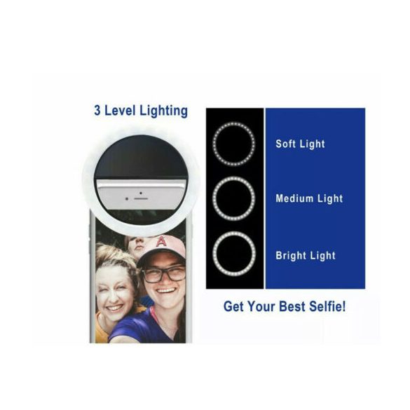 Szelfi gyűrűs fény LED-del telefonhoz/táblagéphez/i Pad kamerához - USB