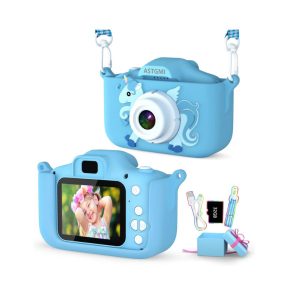 Astgmi - digitális fényképezőgép, 1080P 2 "0" HD, videokamera gyerekeknek, ideális ajándék 3-10 éves gyerekeknek 