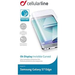  Cellularline Invisible Curved Képernyővédő fólia Samsung Galaxy S7 edge-hez