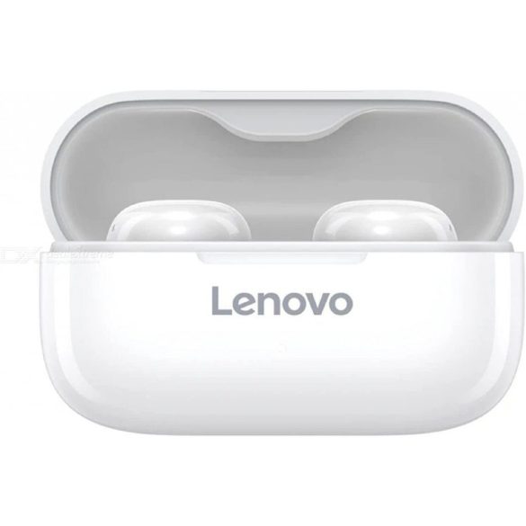 LENOVO LP11 bluetooth SZTEREO fülhallgató, v5.0, TWS, mikrofon + töltőtok, SPORT, Fehér