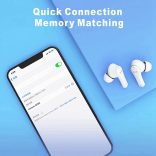 LENOVO QT82 bluetooth SZTEREO fülhallgató, v5.0, TWS, mikrofon, LED töltésjelző + töltőtok, fehér